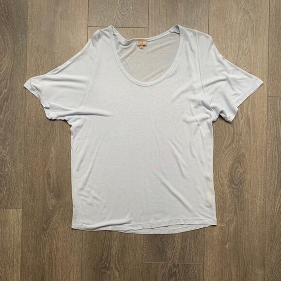 Aritzia Wilfred Free Tee T-Shirt Short Sleeve Relaxed fit Pale Blue Size XXS - Picture 8 of 15